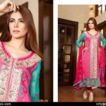 Embroidered Swiss Cotton Dresses By Rujhan 2015-16 10