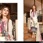 Embroidered Swiss Cotton Dresses By Rujhan 2015-16 4