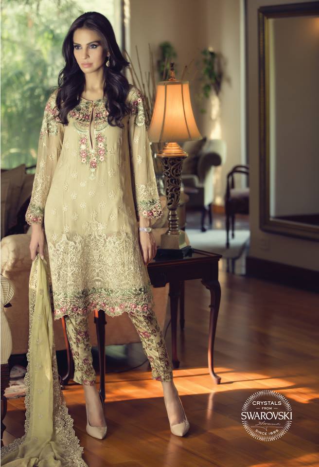 Mbroidered Eid Wear Bridal Dresses By Maria B 2015-16