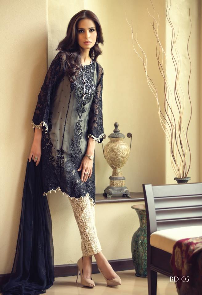 Mbroidered Eid Wear Bridal Dresses By Maria B 2015-16