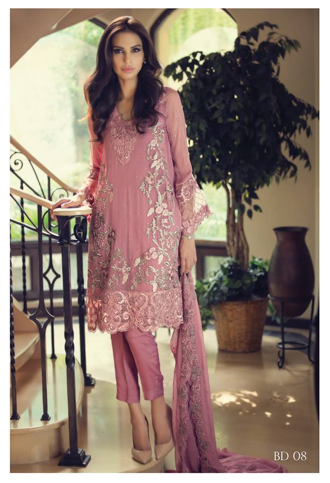 Mbroidered Eid Wear Bridal Dresses By Maria B 2015-16 4