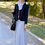 Winter Maxi Dresses With Hijab Fashion Trend 2015-16 2