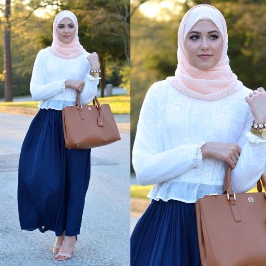 Winter Maxi Dresses With Hijab Fashion Trend 2015-16