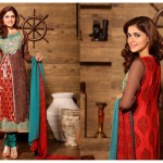 Cardinal Chiffon Dresses By Tawakal Fabrics 2015-16