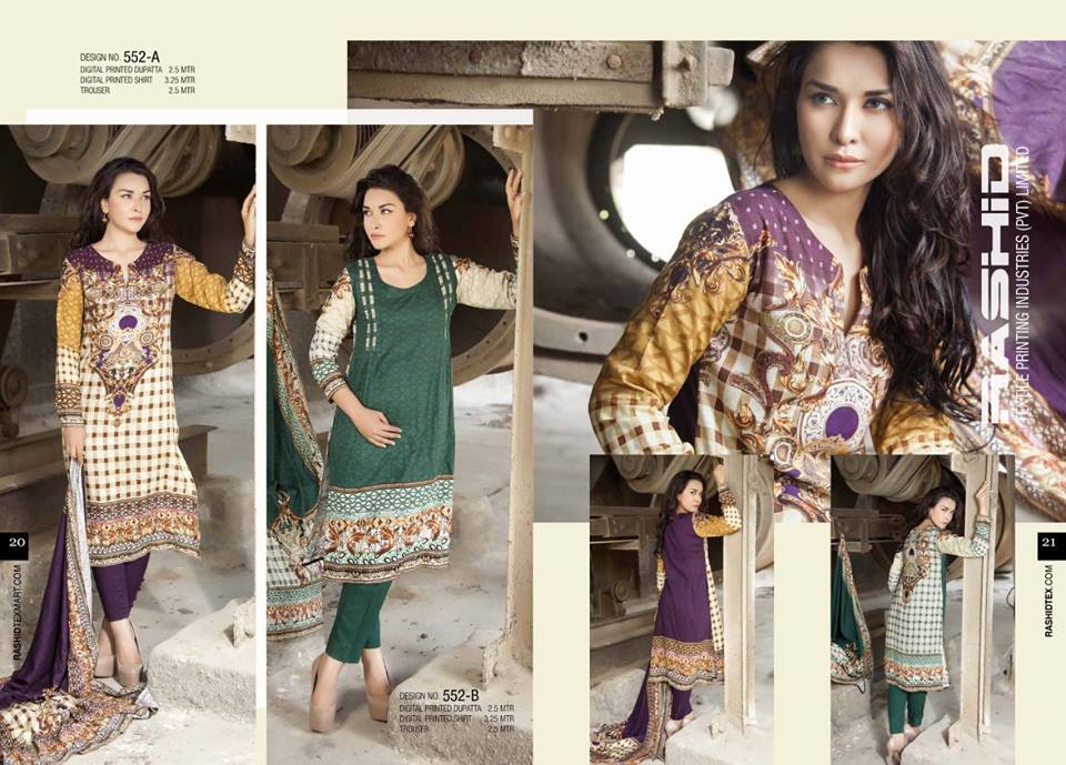 Gloria Linen Dresses For Women By Rashid Textiles 2015-16 10