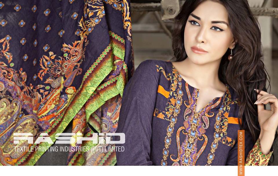 Gloria Linen Dresses For Women By Rashid Textiles 2015-16 12