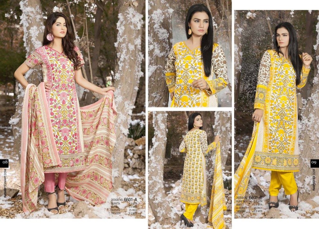 Khaddar Fabric Shalwar Kameez Winter Wear By Rashid 2015-16