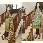 Linen Digital Embroidery On Kameez By Rashid 2015-16 10