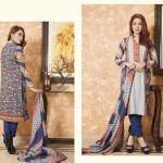 Linen Digital Embroidery On Kameez By Rashid 2015-16