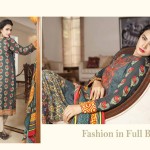 Linen Digital Embroidery On Kameez By Rashid 2015-16 3