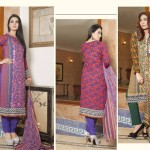 Linen Digital Embroidery On Kameez By Rashid 2015-16 4