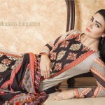 Linen Digital Embroidery On Kameez By Rashid 2015-16 6