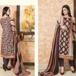 Linen Digital Embroidery On Kameez By Rashid 2015-16 7