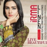 Linen Digital Embroidery On Kameez By Rashid 2015-16