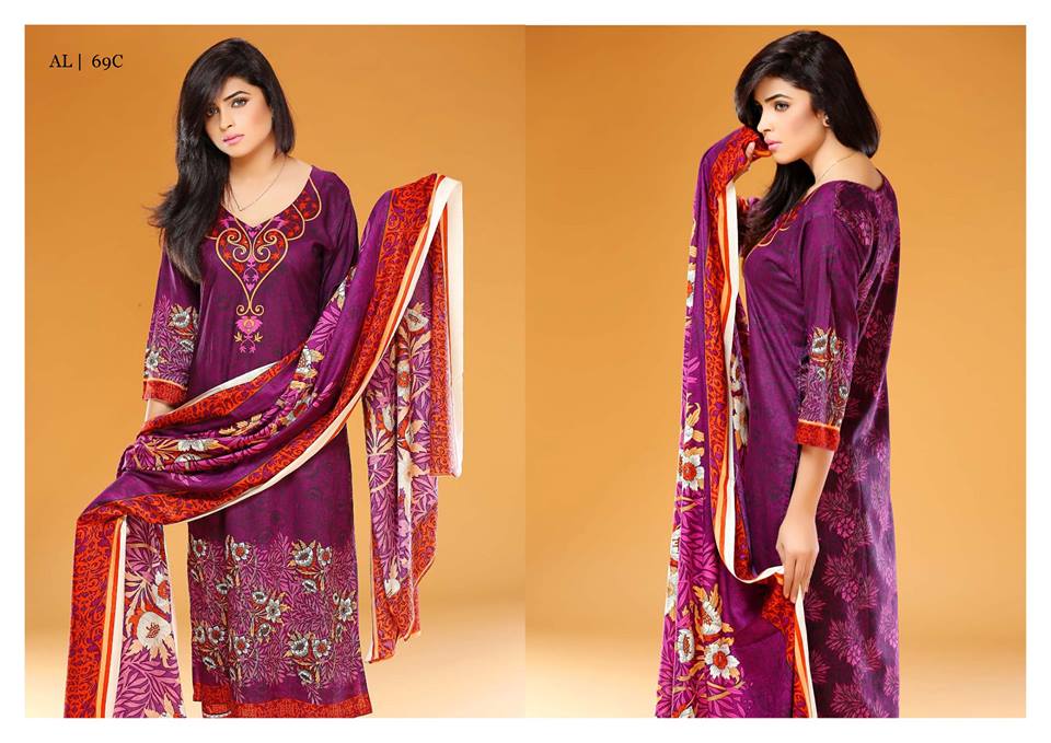 Linen Winter Embroidered Shalwar Kameez By Sitara Textiles 2015-16 5