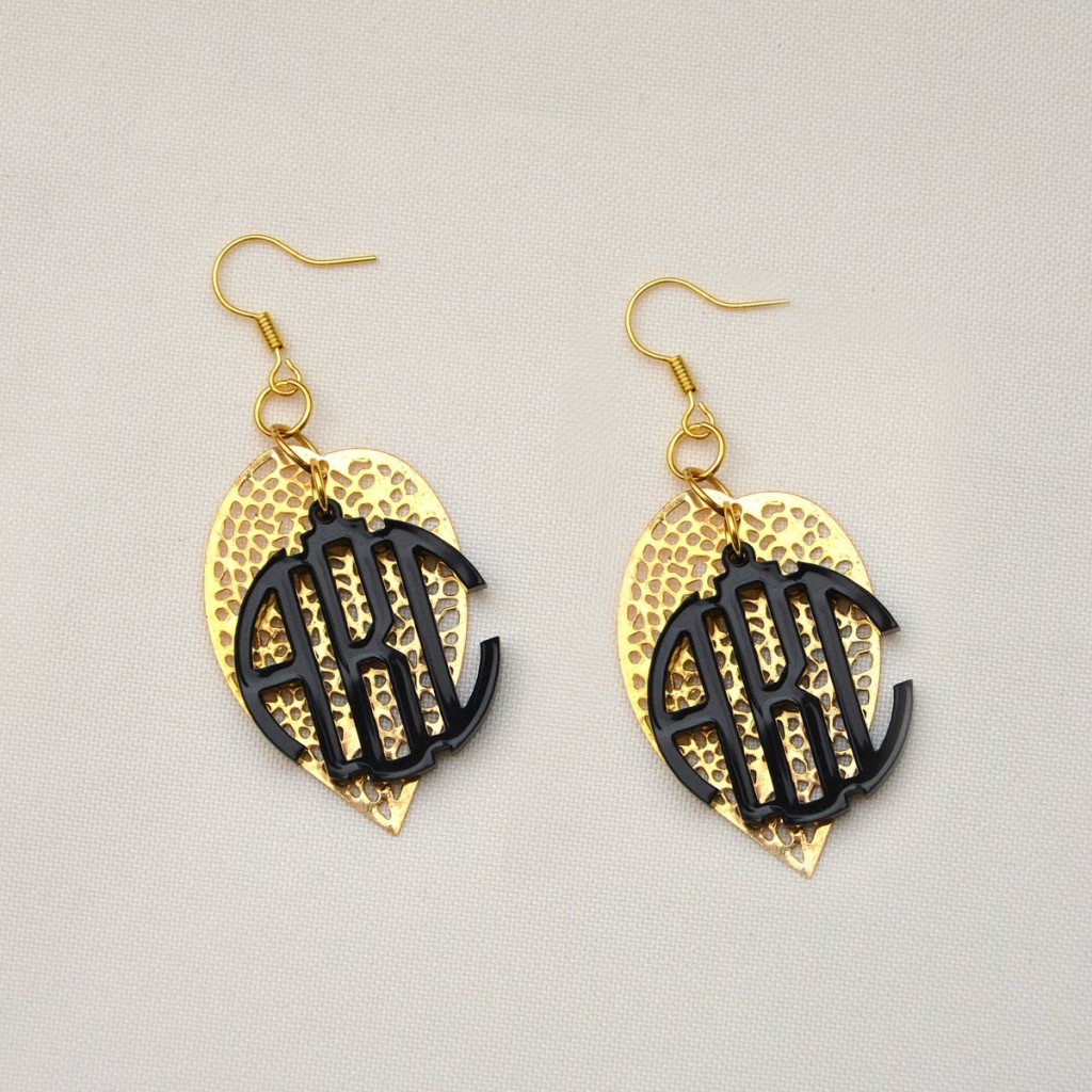 Monogram Earring Jewellery Ideas For Women 3