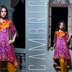 Printed Cambric Shirts Dresses By Al Zohaib 2015-16 18