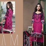 Printed Cambric Shirts Dresses By Al Zohaib 2015-16