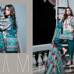 Printed Cambric Shirts Dresses By Al Zohaib 2015-16 2