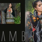 Printed Cambric Shirts Dresses By Al Zohaib 2015-16 9