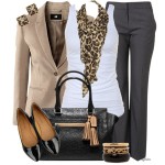 winter polyvore for working lady