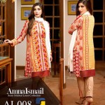 Semi Stitched Linen Shalwar Kameez By Amna Ismael 2015 7