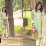 Silk Chiffon Embroidered Dresses By So Kamal 2016 11