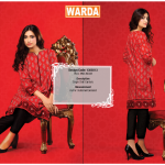 Silk Karandi Embroidery Dresses By Warda 2015-16 12