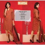 Silk Karandi Embroidery Dresses By Warda 2015-16 18