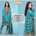 Silk Karandi Embroidery Dresses By Warda 2015-16 21