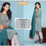 Silk Karandi Embroidery Dresses By Warda 2015-16 22