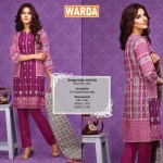 Silk Karandi Embroidery Dresses By Warda 2015-16 26