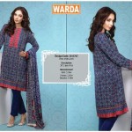 Silk Karandi Embroidery Dresses By Warda 2015-16 27