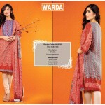 Silk Karandi Embroidery Dresses By Warda 2015-16 29