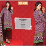 Silk Karandi Embroidery Dresses By Warda 2015-16 30