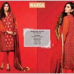 Silk Karandi Embroidery Dresses By Warda 2015-16 35