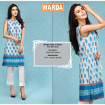 Silk Karandi Embroidery Dresses By Warda 2015-16 5