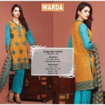 Silk Karandi Embroidery Dresses By Warda 2015-16 9