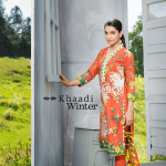 Two Piece Embroidered Polyester Kameez By Khaadi 2015 1