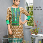 Two Piece Embroidered Polyester Kameez By Khaadi 2015 11