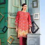 Two Piece Embroidered Polyester Kameez By Khaadi 2015 2