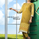 Two Piece Embroidered Polyester Kameez By Khaadi 2015 8