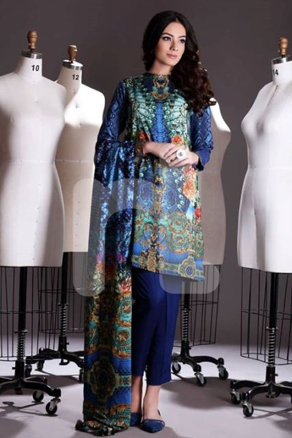 Winter Printed Kameez Designs By Nishat Linen 2015-16 11