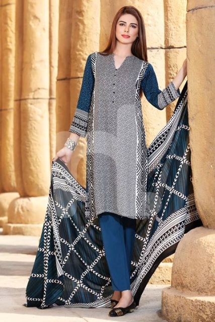 Winter Printed Kameez Designs By Nishat Linen 2015-16 12