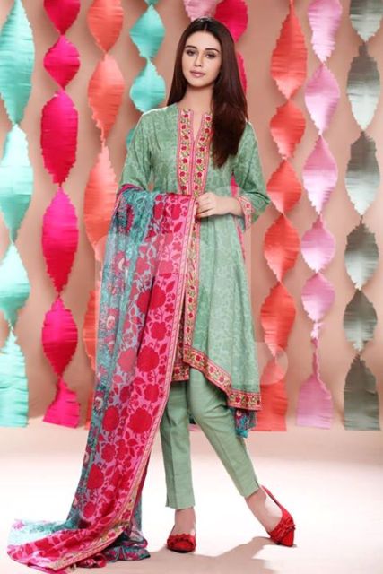 Winter Printed Kameez Designs By Nishat Linen 2015-16 7