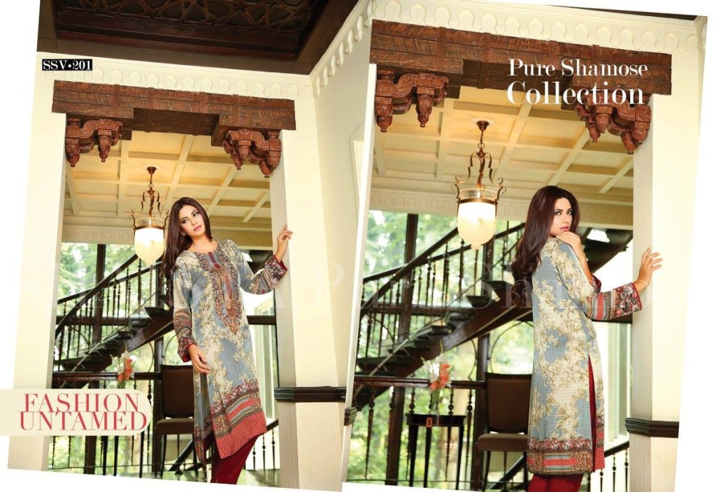 Winter Printed Kurtis By Shaista 2015-16 2