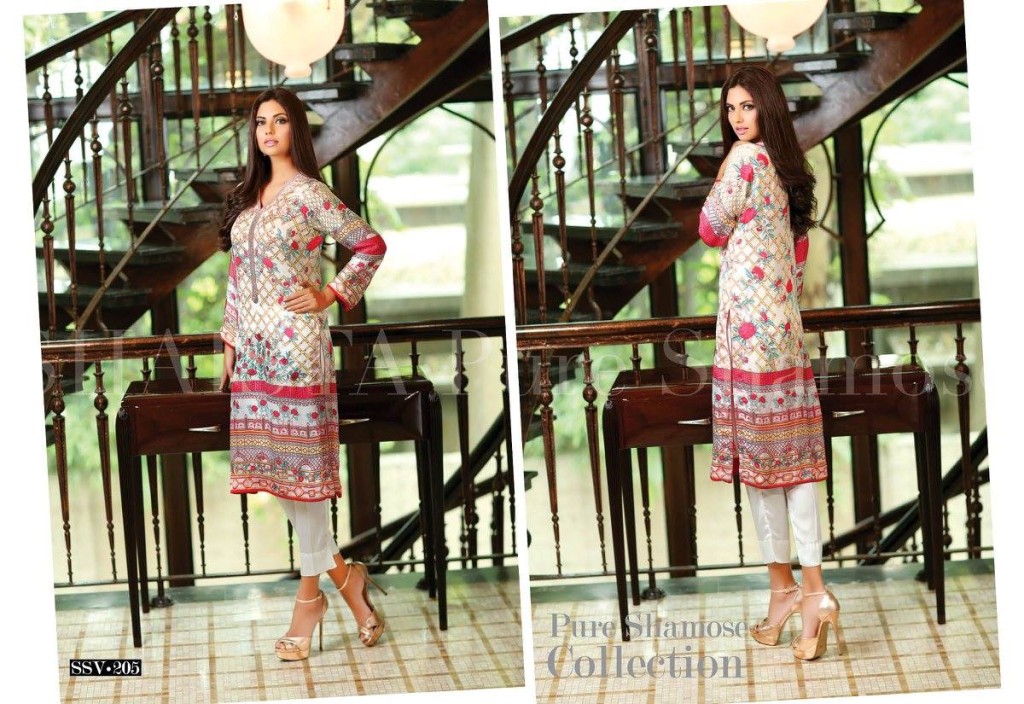 Winter Printed Kurtis By Shaista 2015-16