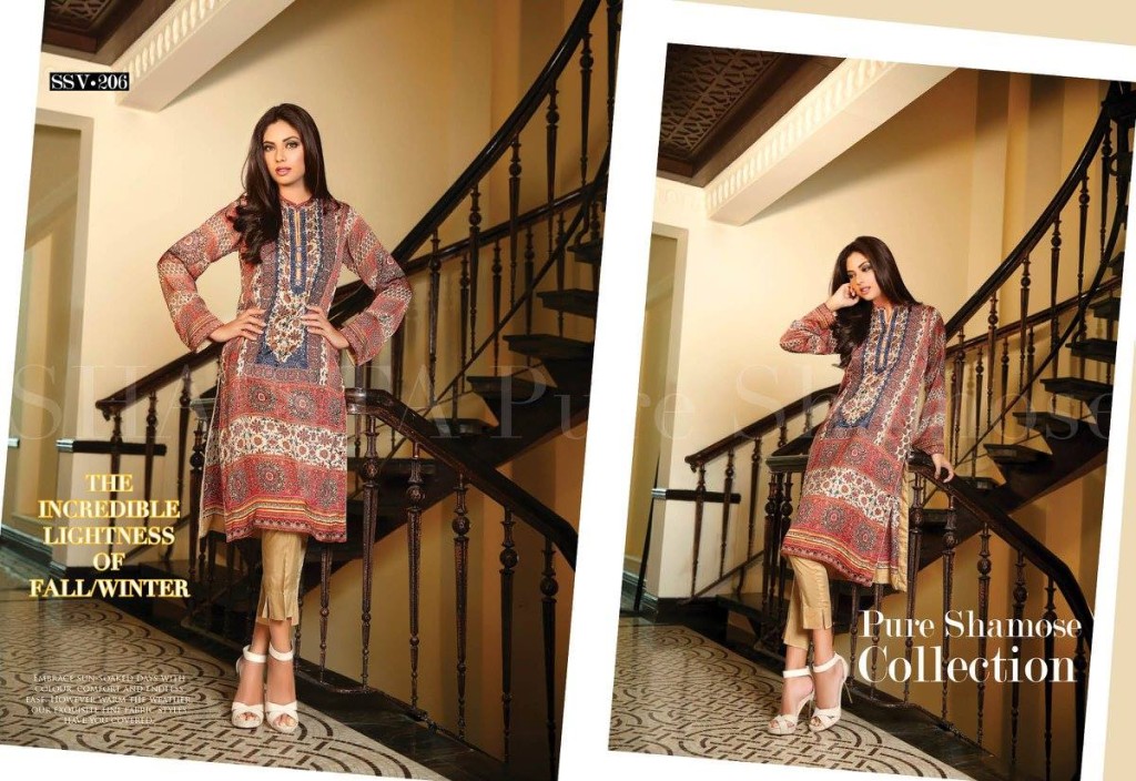 Winter Printed Kurtis By Shaista 2015-16 8