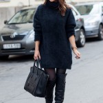 Black Tights Winter Outfits Trends For Women 10