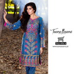 Embroidered pret dresses shalwar kameez collection are the casual wearing for women of Pakistan that you can wear any where designed by Taana Baana brand see the images and loot at the latest collection for winter and spring.